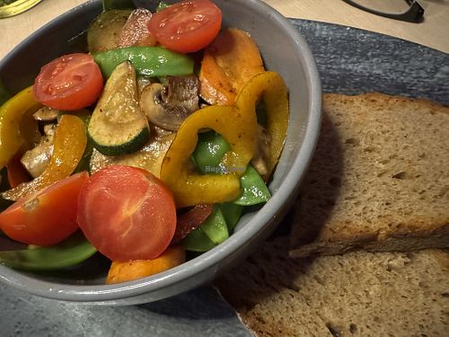 vegan veggies  at Poppins  in Minden