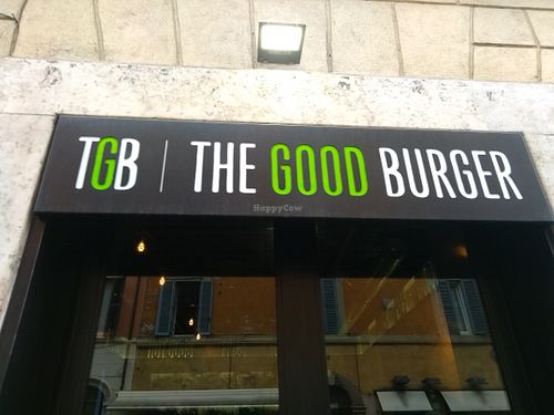 Their sign at The Good Burger in Rome