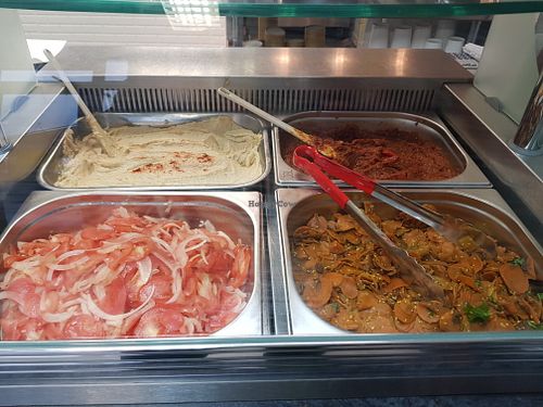 Salad bar / pic 1 at Yala Falafel in Bury