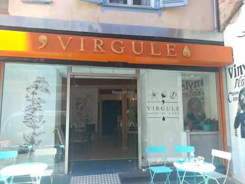 From the outside at Virgule in Toulouse