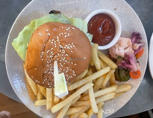 Impossible burger   at Wildseed in San Francisco