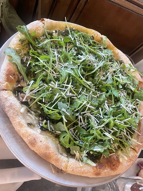 Garden pizza  at Wildseed in San Francisco