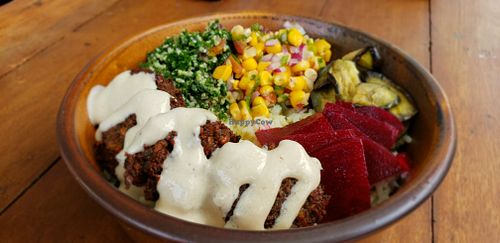Falafel crunch bowl (250 pesos) at Medley Modern Mediterranean in Taguig