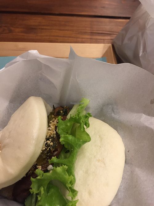 Pao with Kurumafu filling at Fahua 法華素食 in Osaka