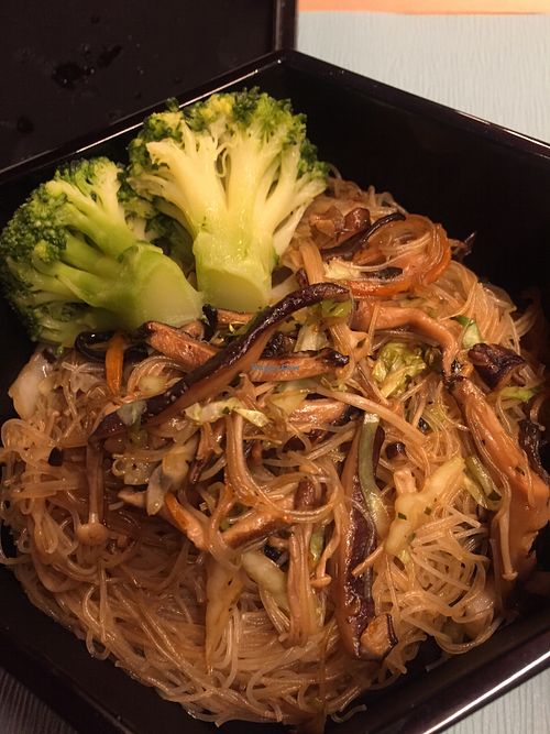 Vermicelli noodle with Shitake sooo yum!! at Fahua 法華素食 in Osaka
