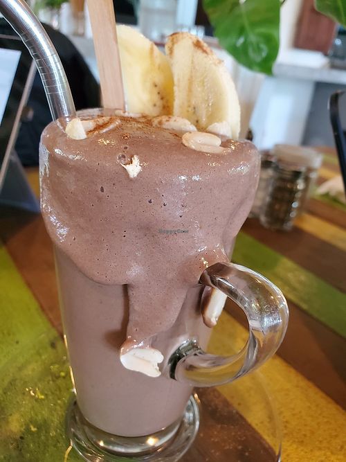 Chocolate peanut butter shake at Chikalicious in Koh Phangan