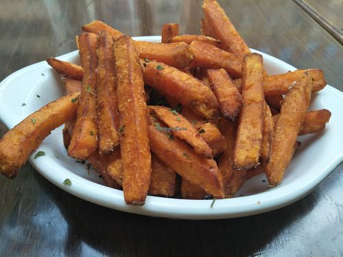 Sweet potato fries at Green Tech Cafe in Hong Kong Island