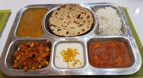 Thali at Hare Krishna Indian Restaurant in Pattaya