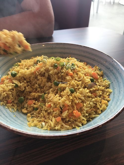 Fried rice at Veganity in Dubai