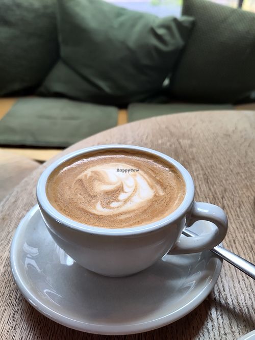 Flat white at Nude Food in Augsburg