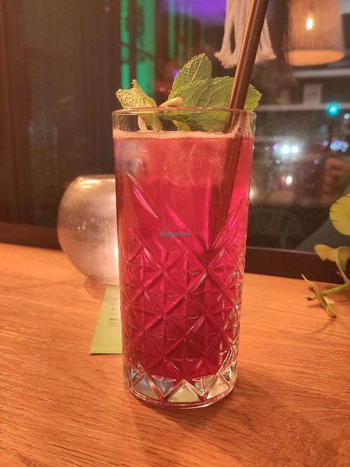 Hibiscus lemonade at Nude Food in Augsburg
