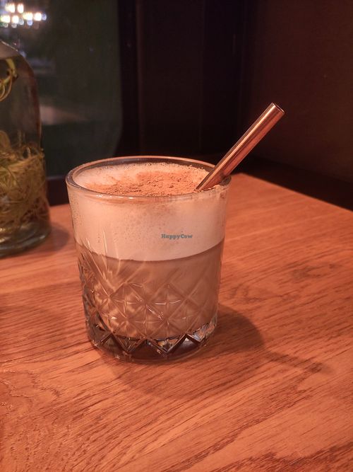 Dirty chai latte at Nude Food in Augsburg