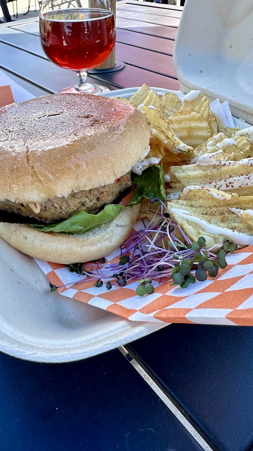 Crab Cake sandwich   at Lively Up Yourself - Food Truck in Bend