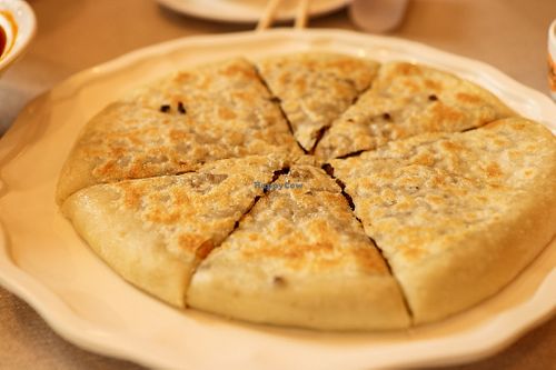 soy meat pie at Gongdelin Vegetarian Restaurant in Beijing