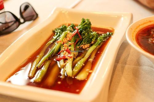 broccoli at Gongdelin Vegetarian Restaurant in Beijing