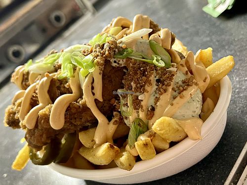 Loaded chick’aint & chips! #Veganuary at Roots in Aberdeen