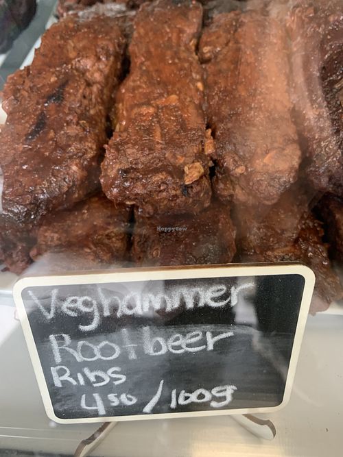 Vegan ribs at Charcuterie Vegan Deli in Calgary