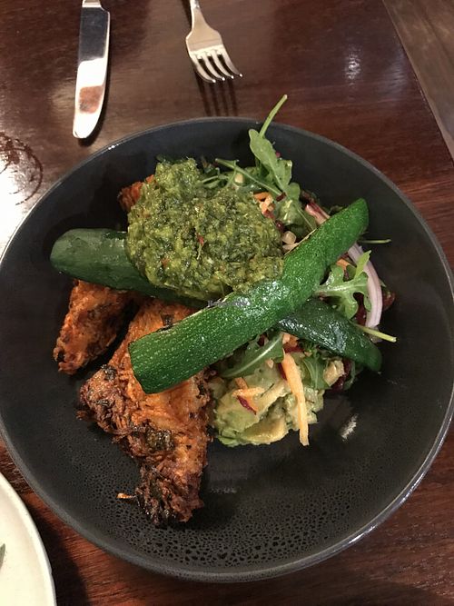 Sweet potato rosti at Wanera Wine Bar in Angaston