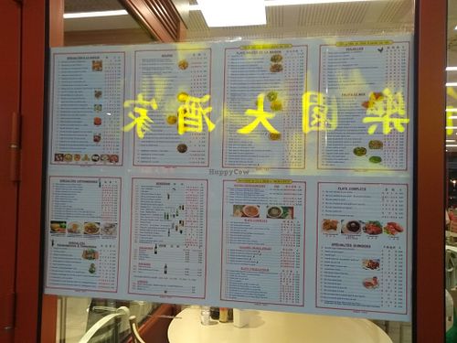 Their menu outside at Tricotin in Paris