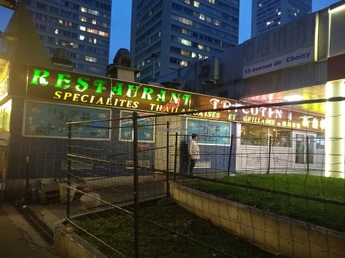 From outside at Tricotin in Paris