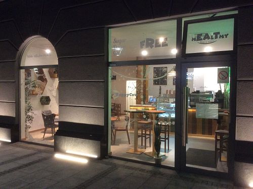 From the outside  at Eat Healthy in Belgrade