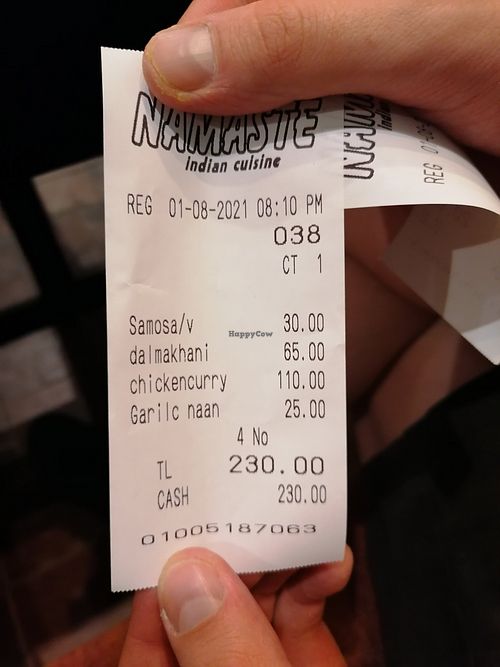 Prices at Namaste in Dahab