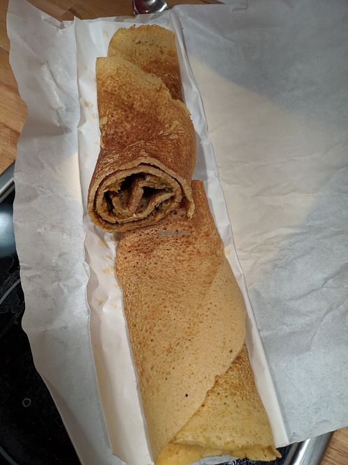 Savoury pancake (crêpe) at KIND in Sofia