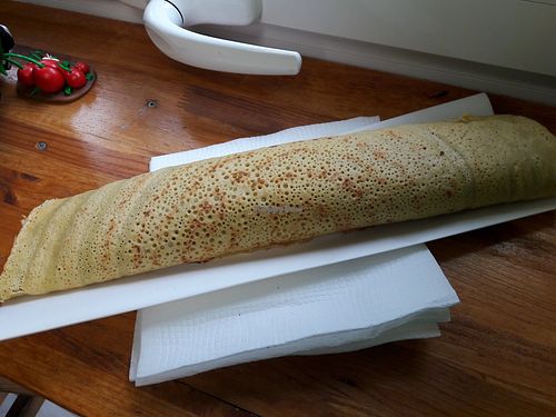 Vegan pancake. It was huge! at KIND in Sofia