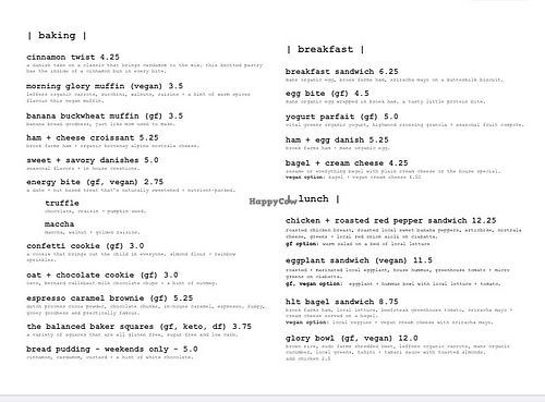 This is the current 2020 menu! at Jonny Bean Coffee in Lethbridge