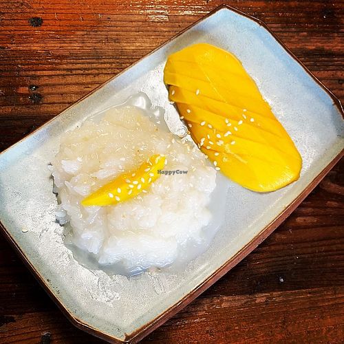 mango sticky rice
 at Imm Thai Street Food in Berkeley