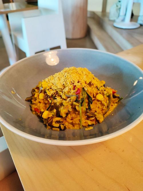 Mushroom and Turmeric 'Risotto' at Real Food 真食 - Yishun in North Singapore