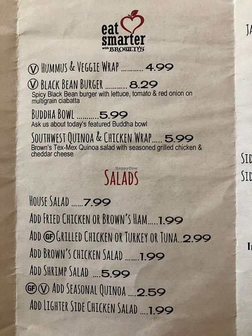 Brown Bean Cafe menu at Brown Bean Cafe in Loganville
