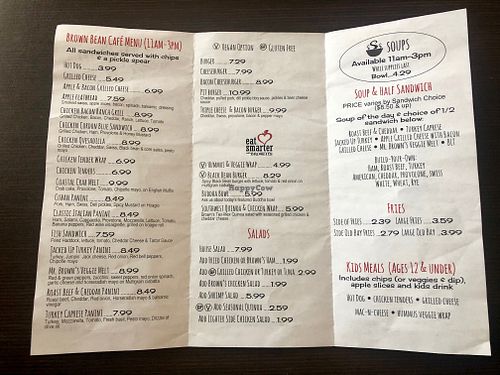 Brown Bean Cafe menu at Brown Bean Cafe in Loganville