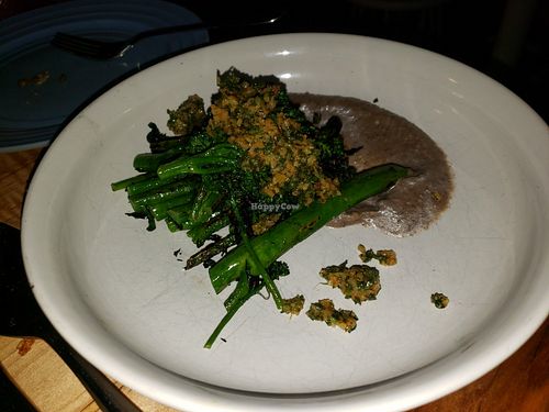 charred broccolini at Somebody People in Denver