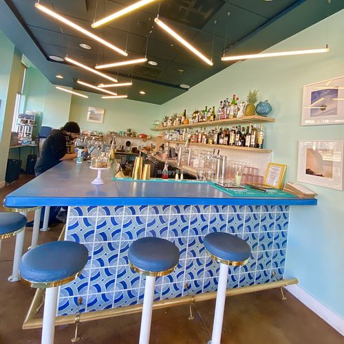 Bar inside at Somebody People in Denver