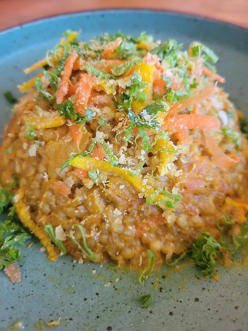 Buckwheat risotto at Foods & Roots in Koh Phangan