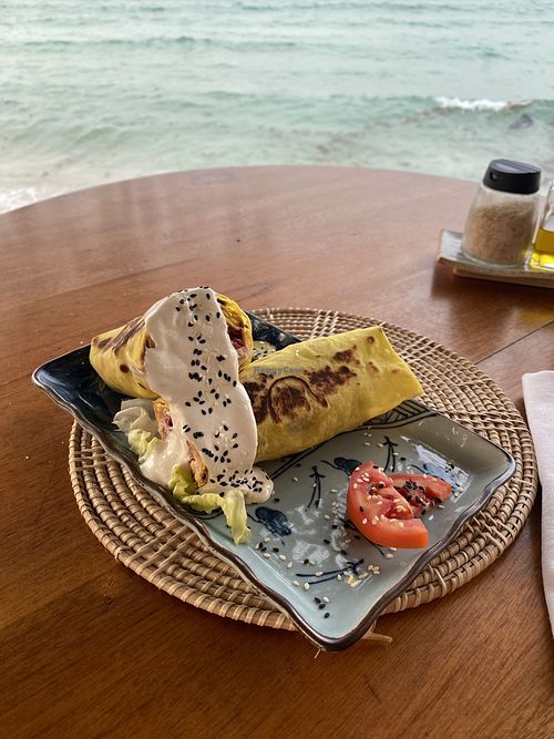 Falafel Wrap #Veganuary at Foods & Roots in Koh Phangan