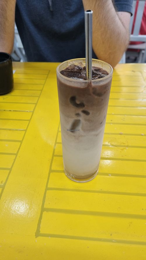 (Cold) Cashew Chocolate Milk (with sugar) at Khong Vegan Restaurant  in Da Nang