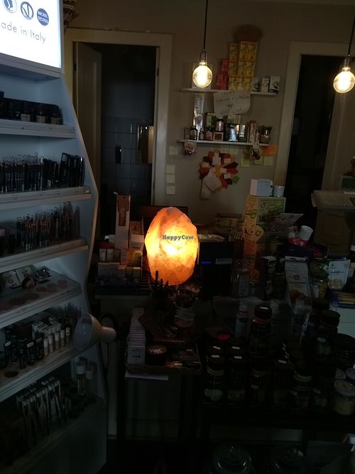 Inside at ToBio Vegan Shop in Naples