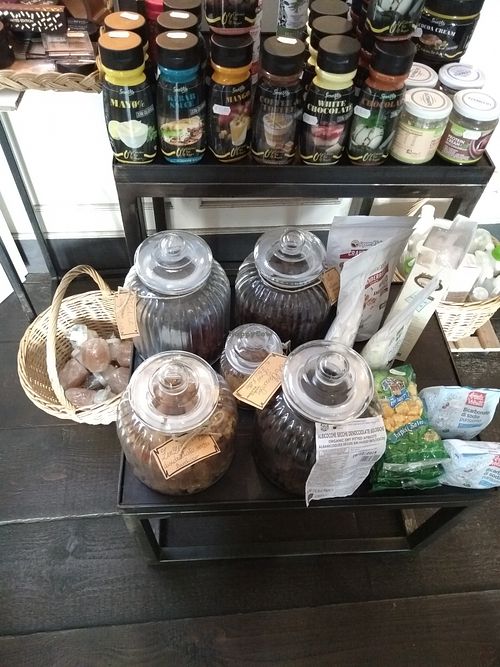 Inside at ToBio Vegan Shop in Naples