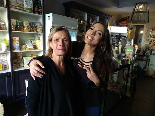 These nice persons! at ToBio Vegan Shop in Naples