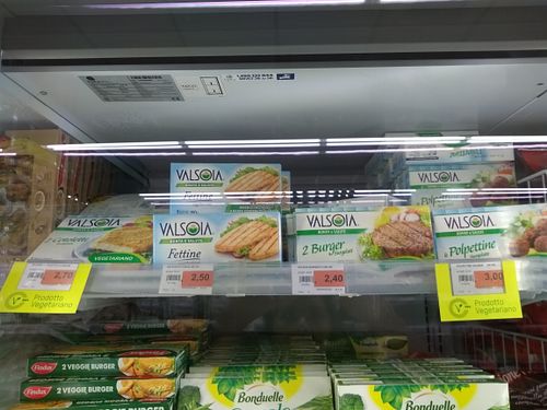 Vegan frozen steaks  at Sole 365 in Naples