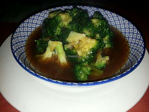Brocolli in Gravy Sauce 38 Rmb at Bing Di Lian in Tianjin