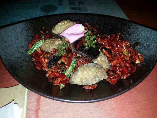 Chongqing Girl (Mushrooms and Chillies) at Bing Di Lian in Tianjin