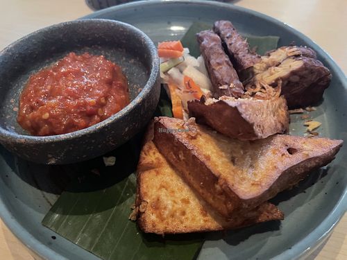 Tofu tempeh appetiser😄 at Potato Head in Hong Kong Island