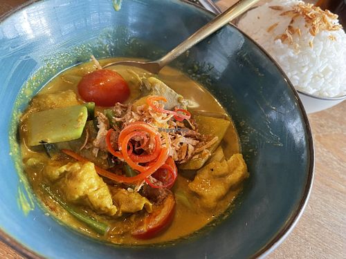Vegan curry (jackfruit)  at Potato Head in Hong Kong Island