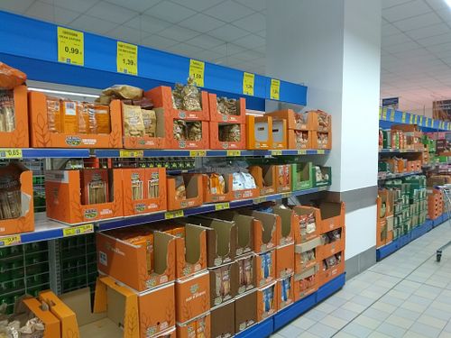 Inside at Eurospin in Caserta