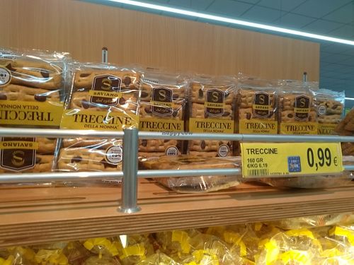 Vegan treccine 0,99euros at Eurospin in Caserta