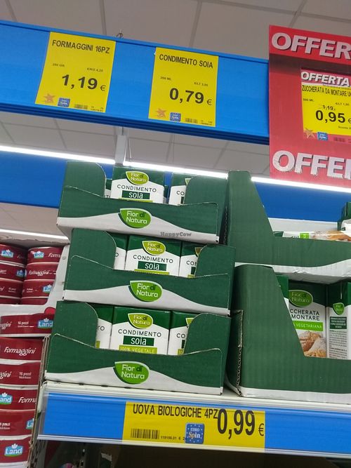 Soy cream (Vegan) at Eurospin in Caserta