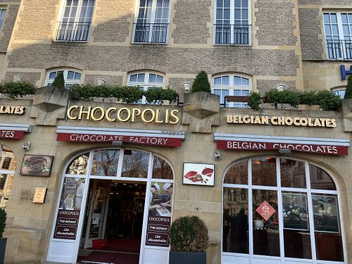 The shop front at Chocopolis in Brussels